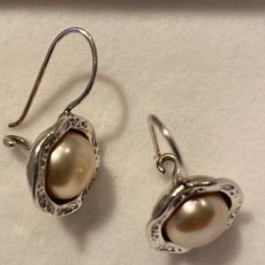 DIDAE Sterling Silver & Pearl Drop Earrings IN STOCK & READY TO SHIP!